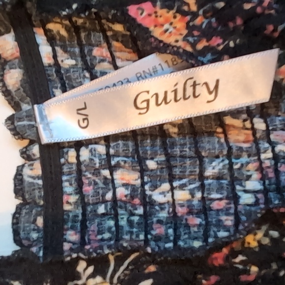 NWOT Guilty sun dress flower pattern. Size L - Picture 4 of 5